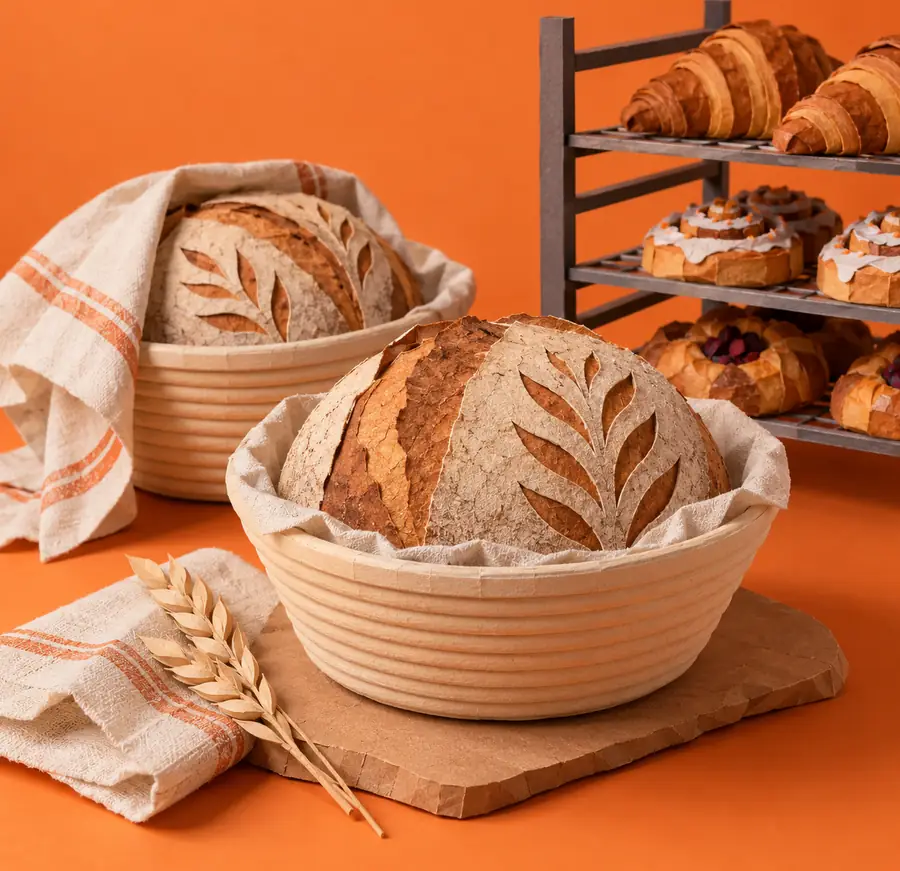 Illustration of bakeries equipment and workspace